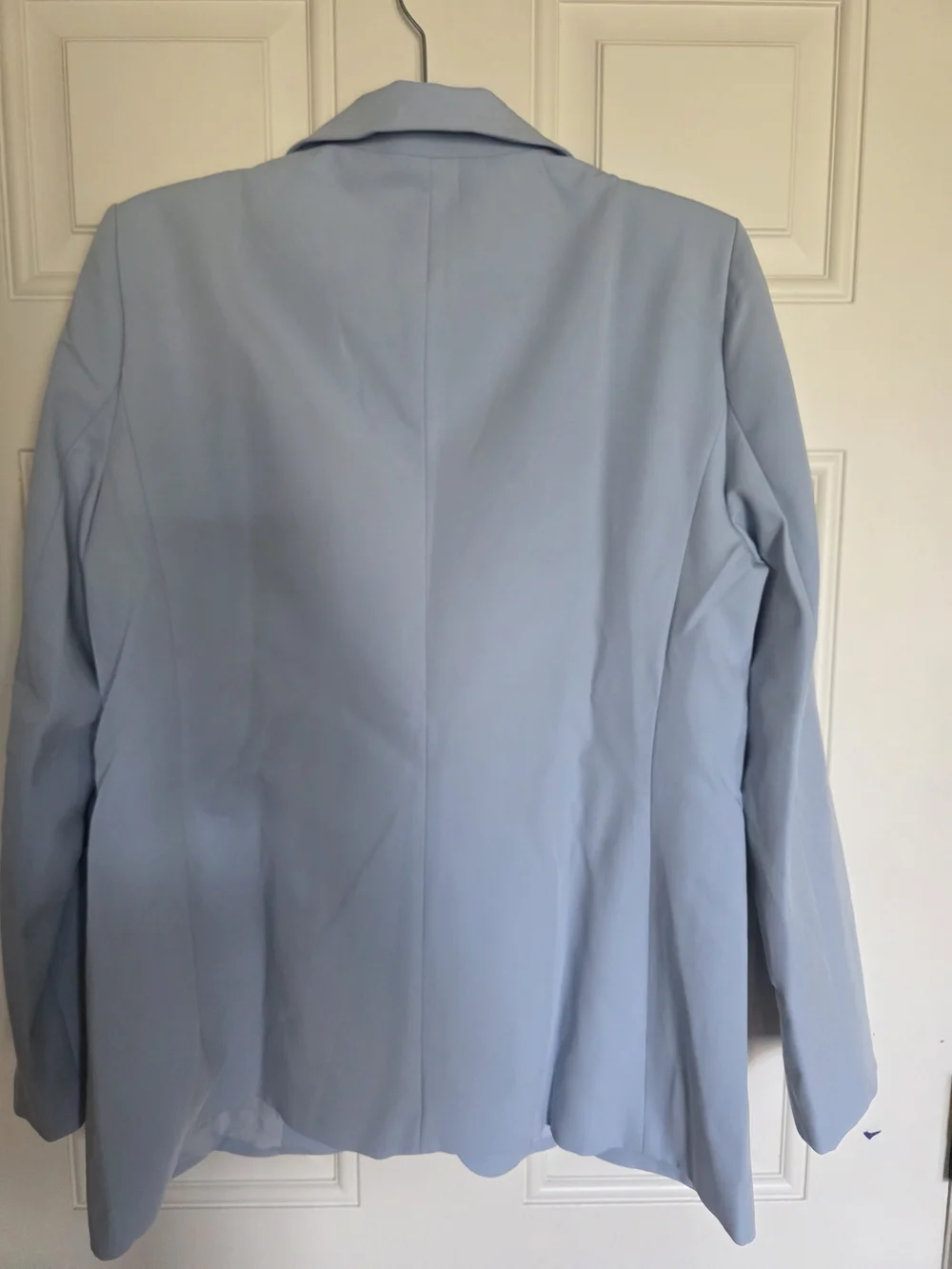 Women's Light Blue Single-Button Blazer - Picture 2 of 2